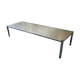 Table basse en inox industrielle