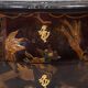 Lacquered chest of drawers with marble top. 1950s.