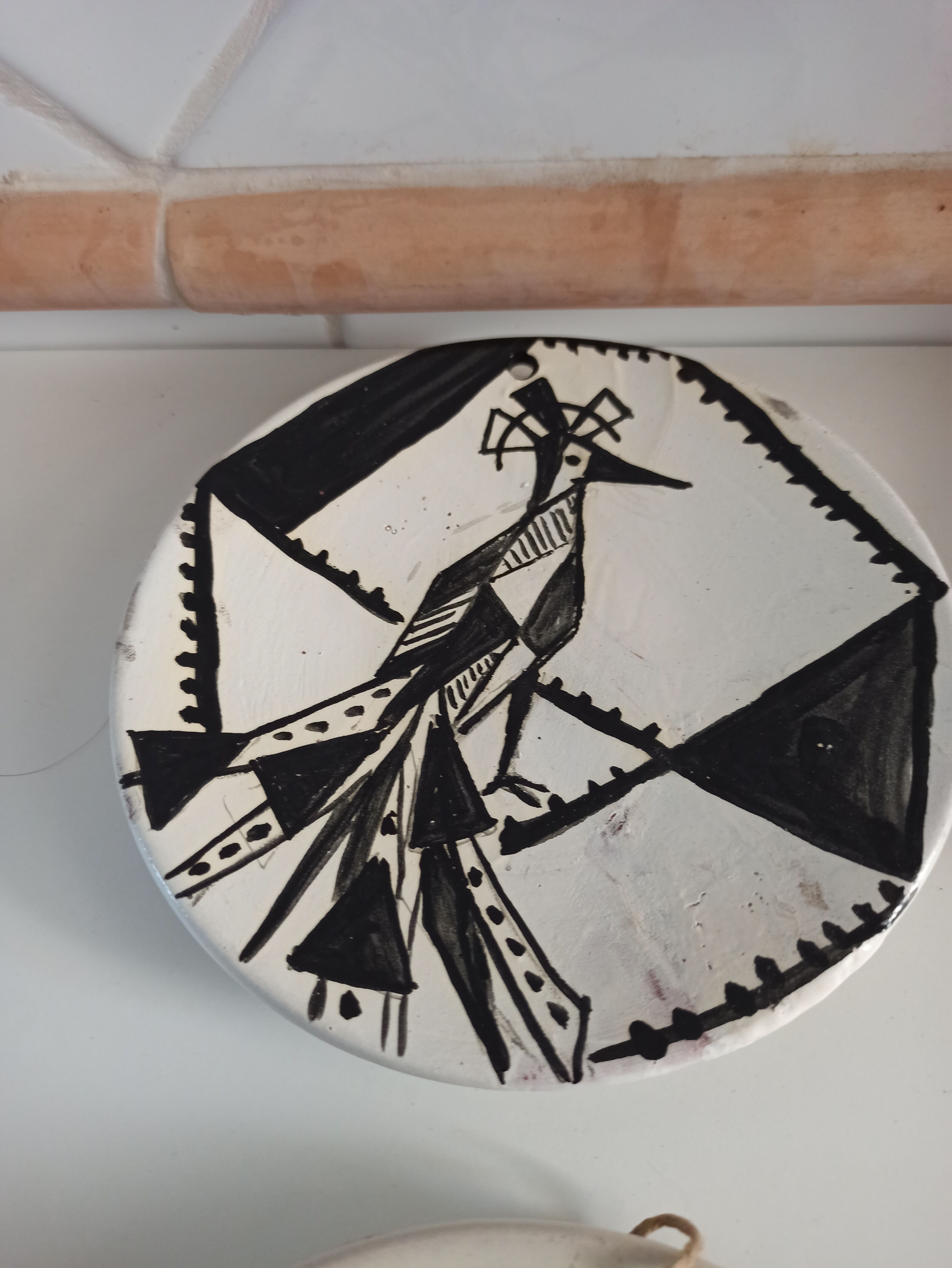 Hand-painted plates by René Chaix