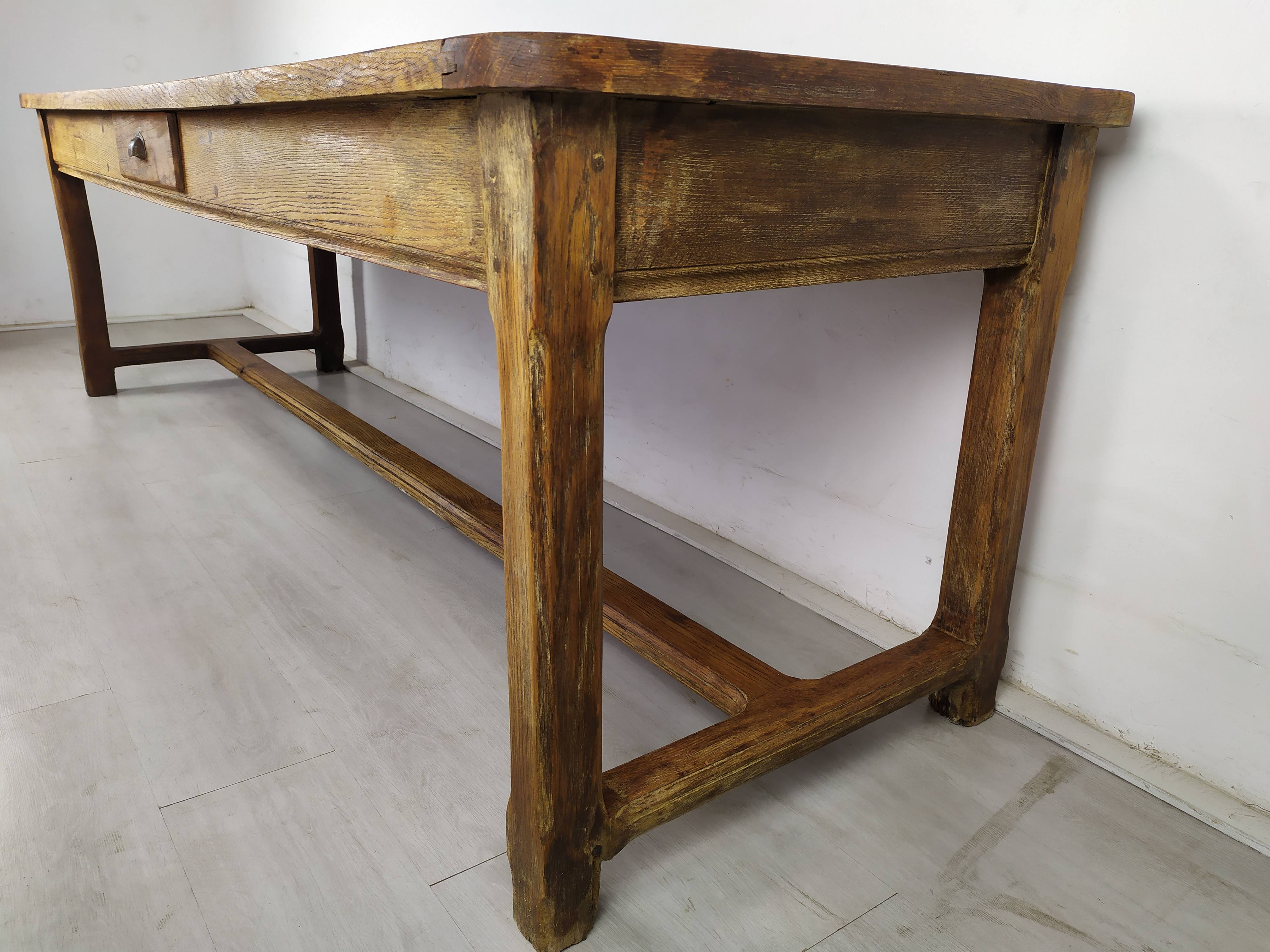 Oak farmhouse table