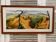 Old painting jean laville st germain roussillon + wooden frame