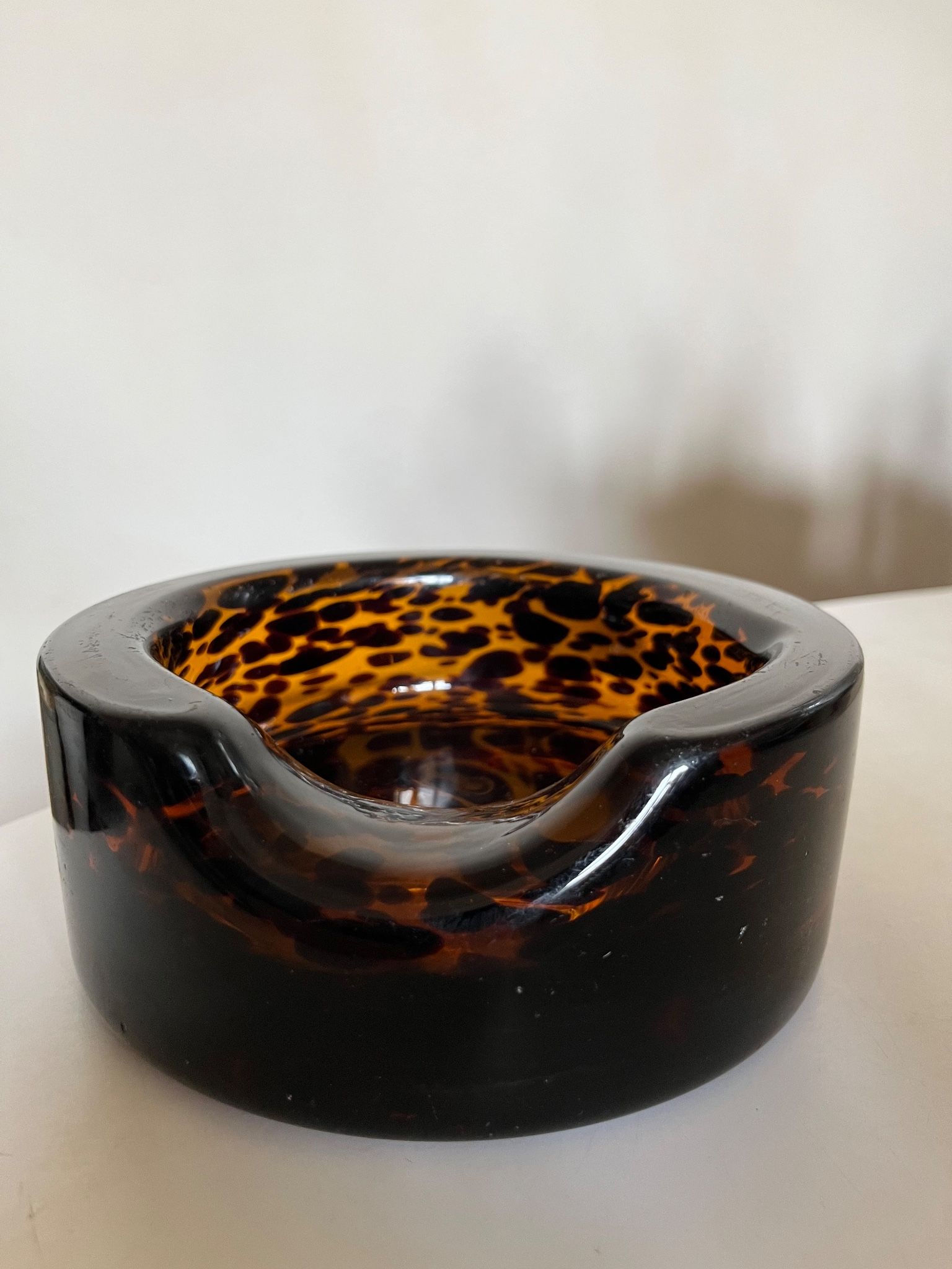 XXL pocket tray Murano 1970 Italian design blown glass