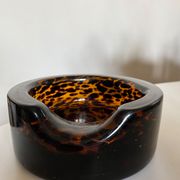 XXL pocket tray Murano 1970 Italian design blown glass