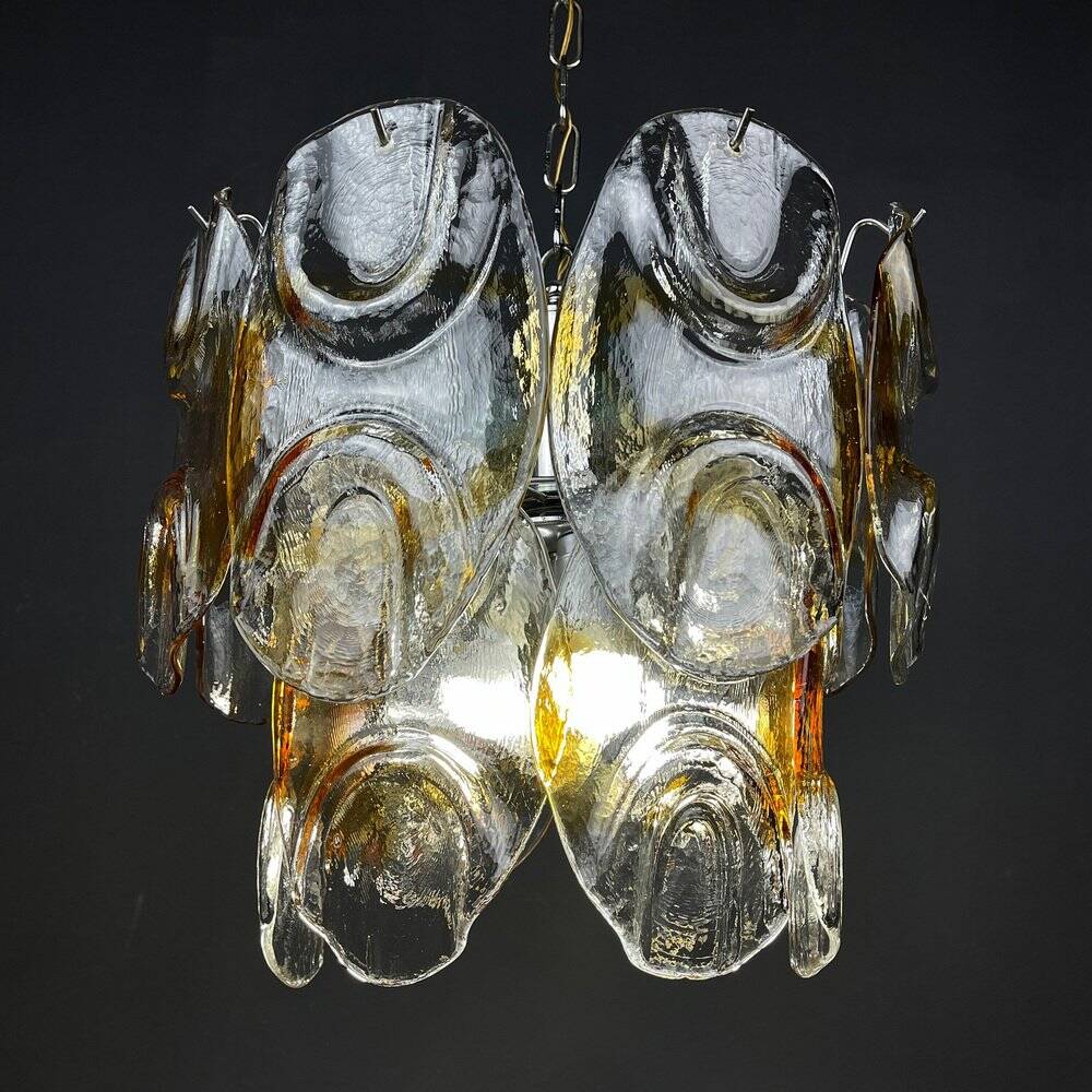 Murano glass chandelier by Mazzega, Italy, 1960s