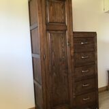 Armoire asymétrique ancienne style Art Déco