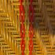 Adult armchair, vintage in rattan and bamboo, Belle Époque style.