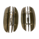 Italian Smoked Glass Wall Lights from Veca, Set of 2