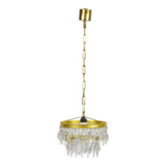 Chandelier with crystals, 1970s