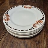 7 new flat plates from the Odette gallery with chocolate patterns.