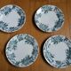 Assiettes Terre de fer Saint Amand décor Anémone
