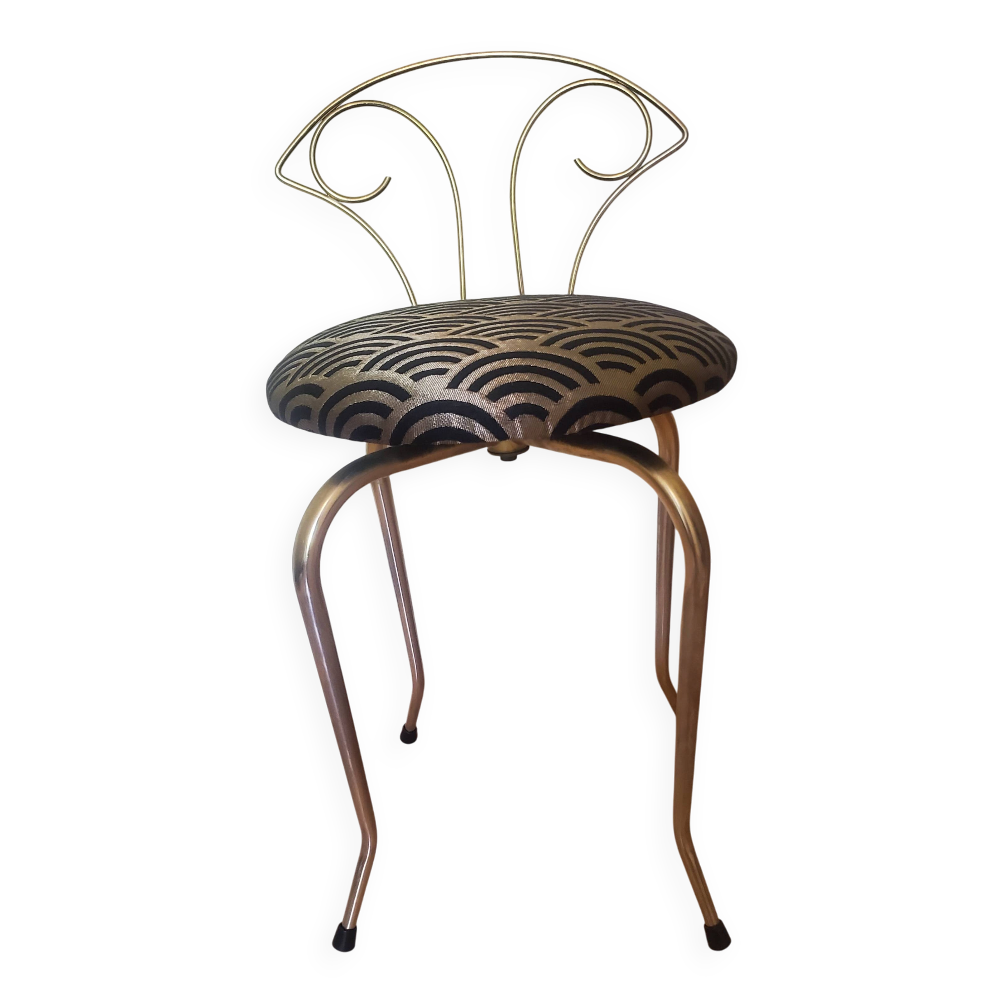 Art Deco swivel dressing table chair