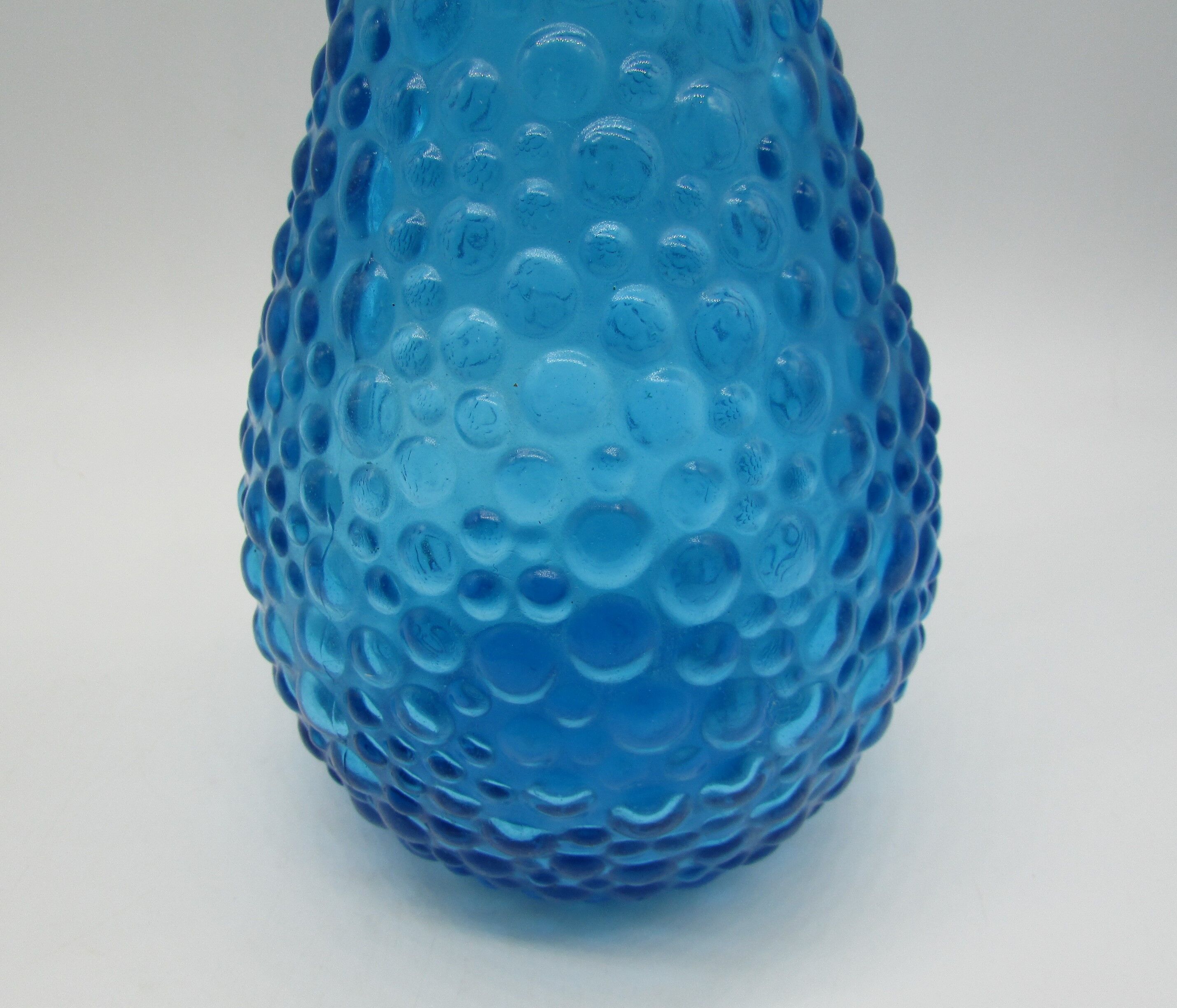 Bottle blue glass vintage italy