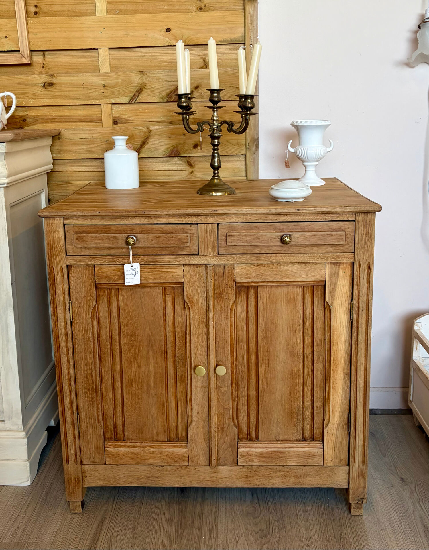 Small raw wood buffet