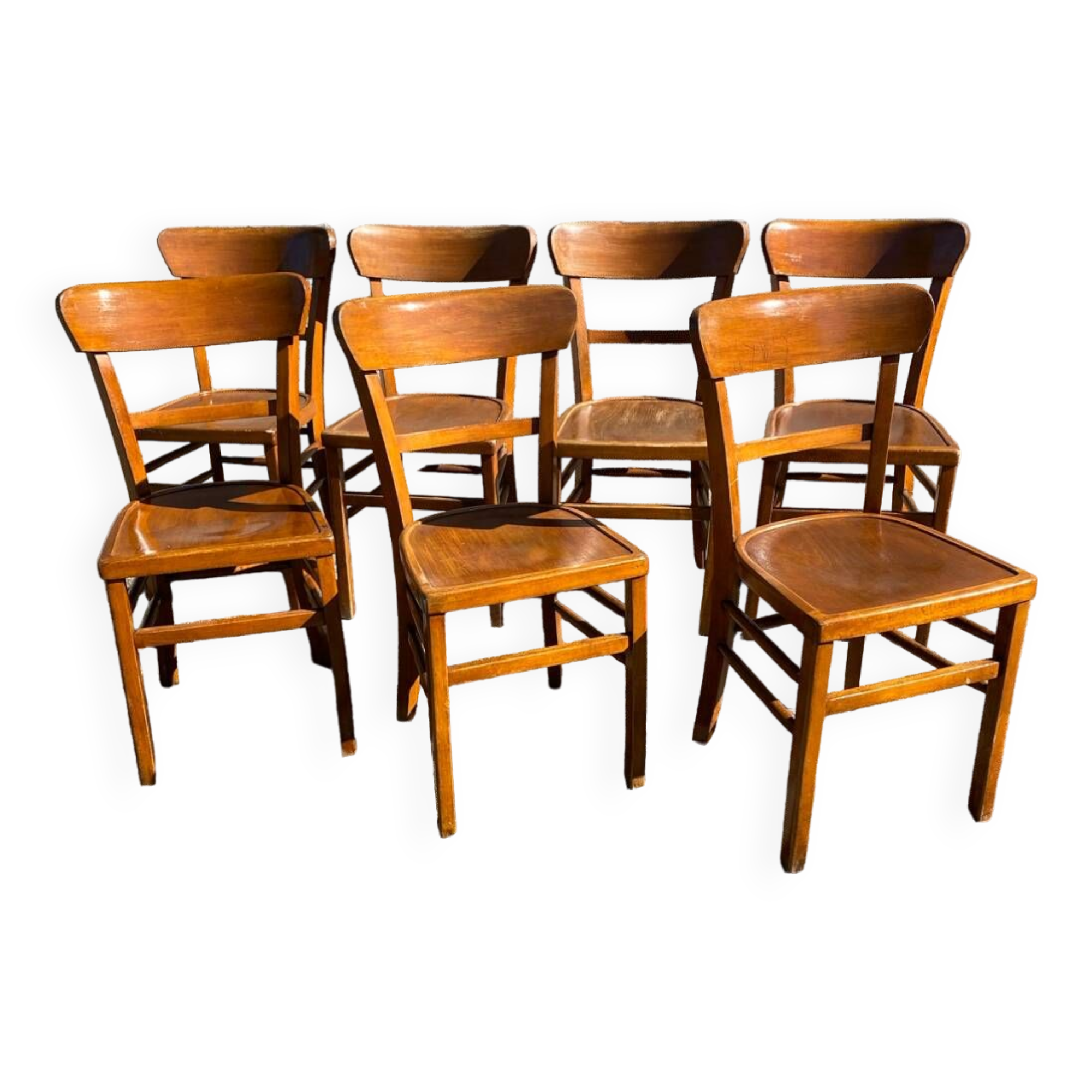 Set of 7 luterma bistro chairs