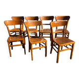 Set of 7 luterma bistro chairs