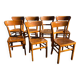 Set de 7 chaises bistrot Luterma