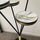 Vintage plant holder from the 60s and 70s in formica and metal
