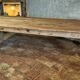 Solid oak farmhouse table "brut" 247x89, top "chocolate oak"