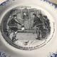 Talking plate "En voyage" n•XII - faience factory Choisy le roi