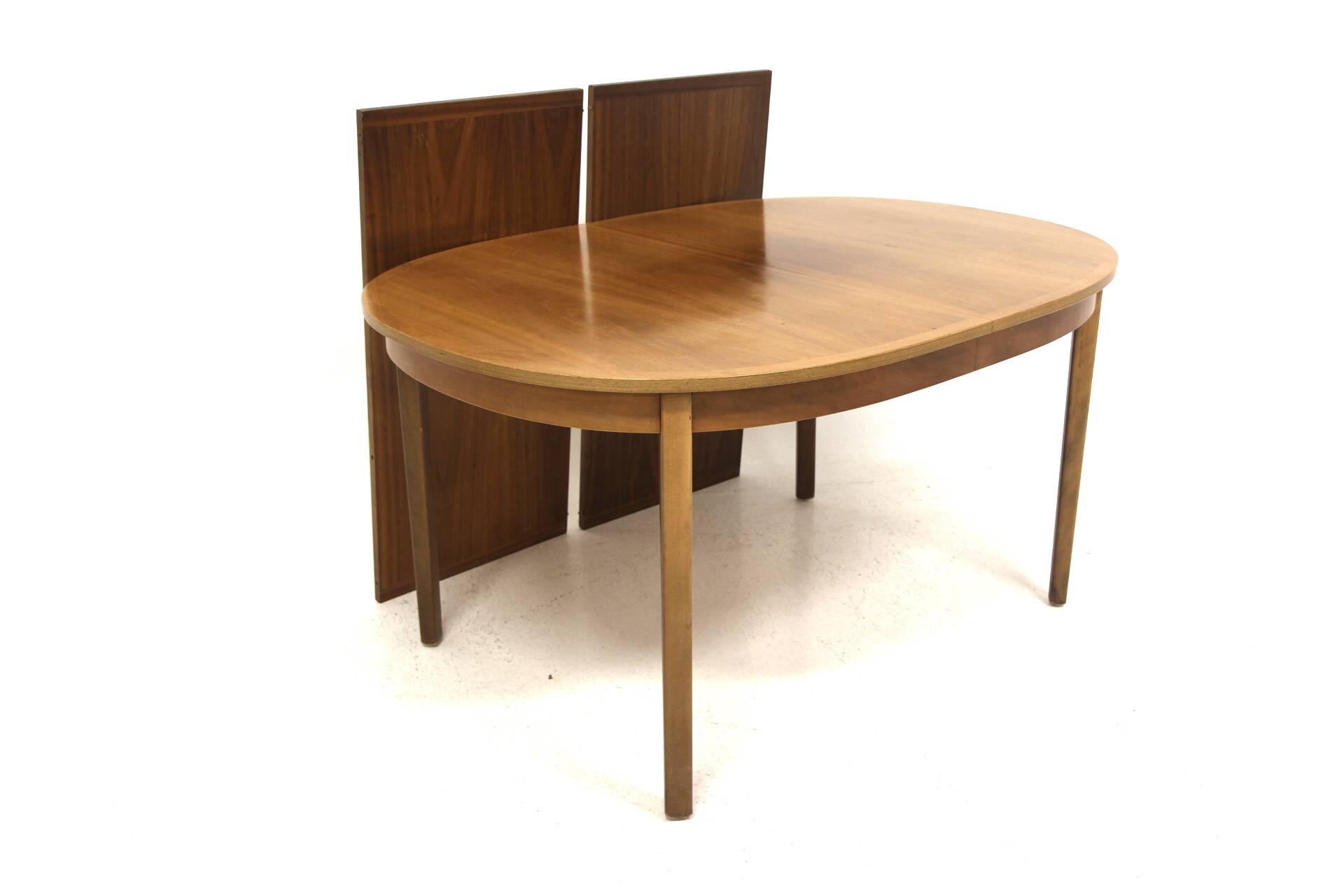 Scandinavian walnut dining table, Sweden, 1960s