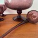 Vintage punch service – Hand-blown bubble glass, bowl or ladle