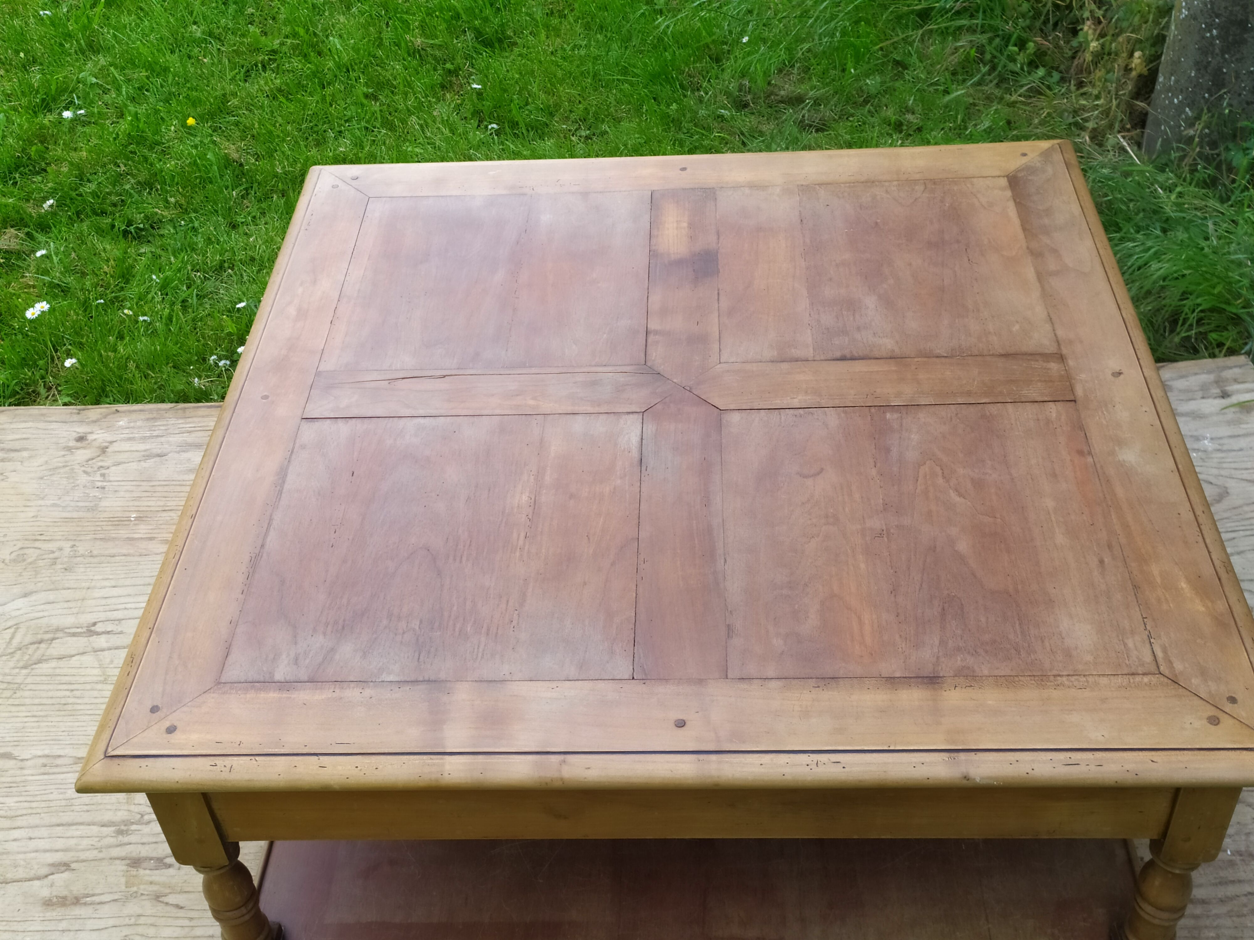 Cherry wood coffee table