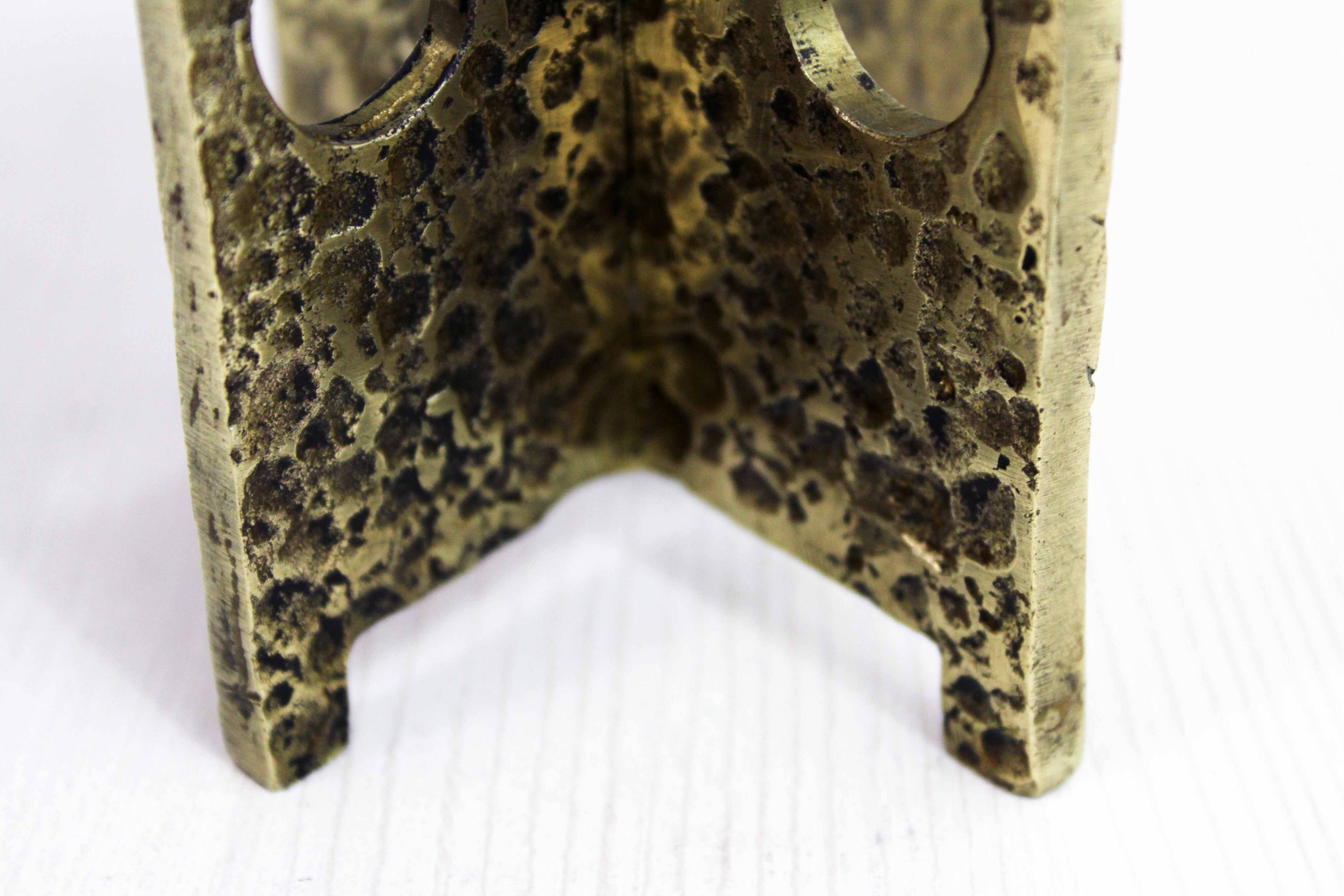 Brutalist candle holder 60s