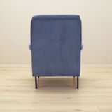 Blue armchair, Italian design, 1970s, production: Italy