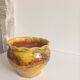 Glazed terracotta flower pot