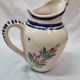Henriot Quimper earthenware water pitcher 1960
