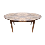 Old oval farm table