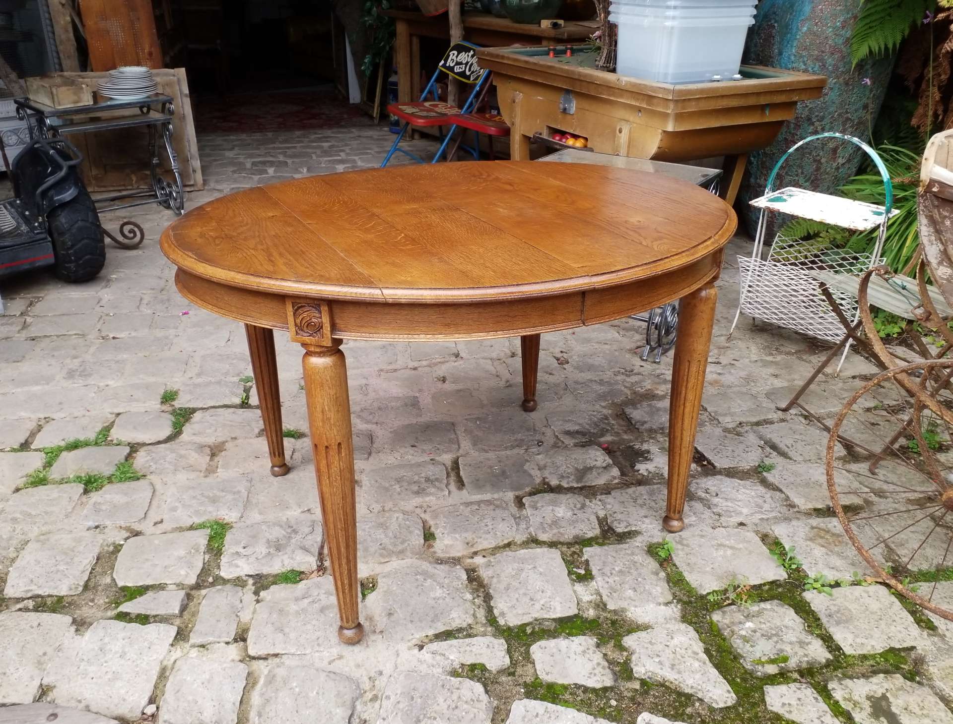Oval table