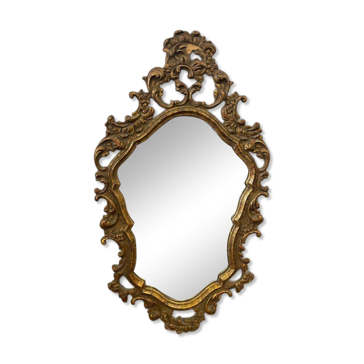 Vintage gold baroque mirror / wall mirror