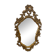 Vintage gold baroque mirror / wall mirror