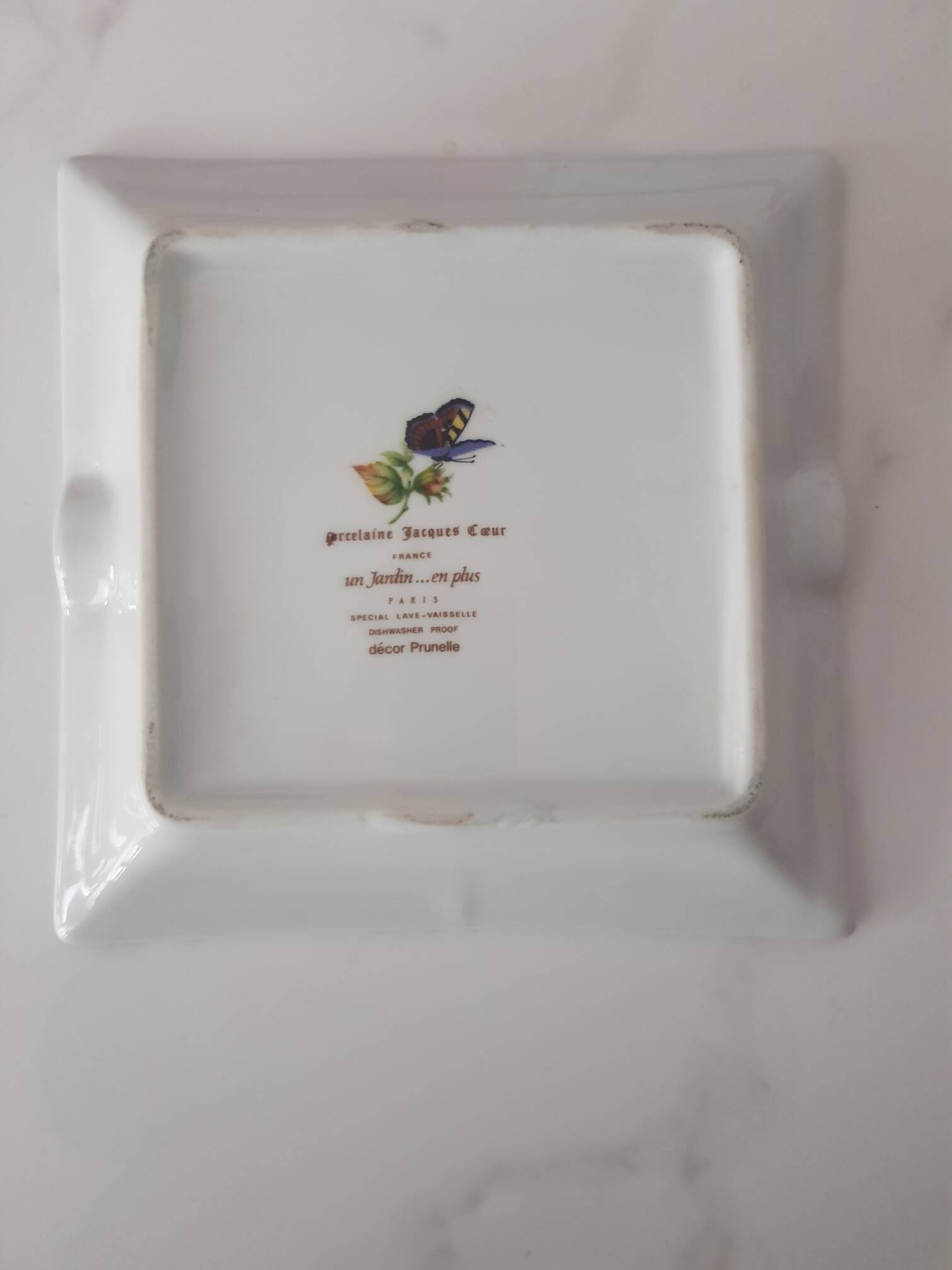 Porcelain ashtray "Jacques Coeur"
