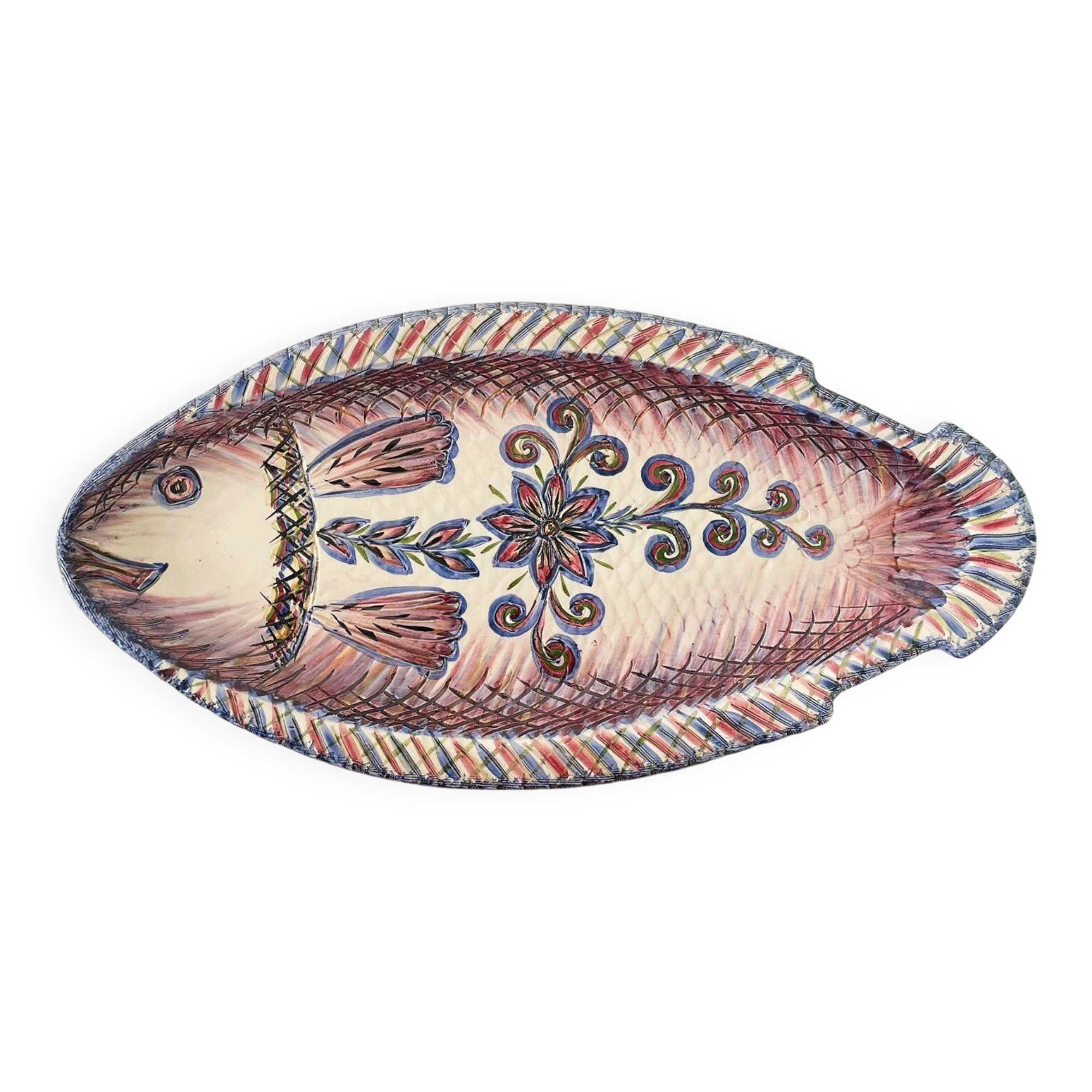 Grand plat, céramique bretonne