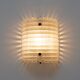 Pair of Murano Glass Wall Sconces with Ribbed Texture