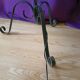 Vintage floor lamp - 40s , wrought iron with scroll feet