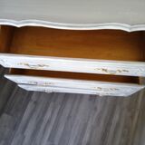 Patinated chest of drawers Louis XV style