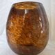 Vase en verre ambré