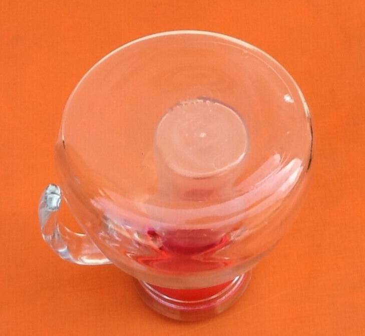 1970s pitcher / jug molded glass cerve italy
