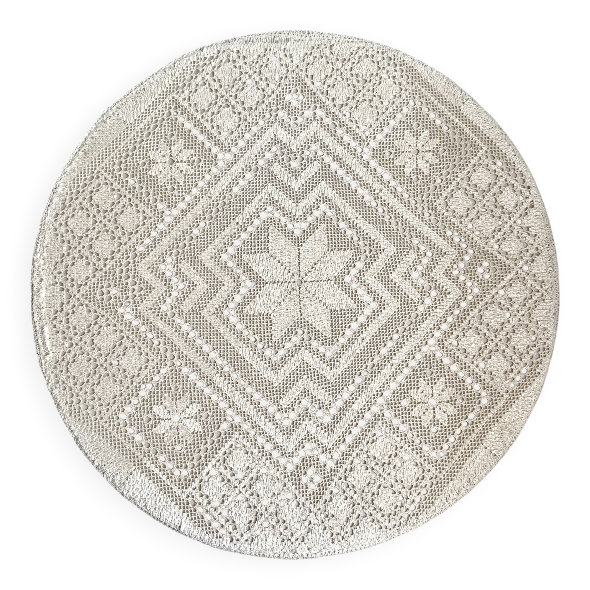 Applique, plafonnier suédois moderne en textile crocheté