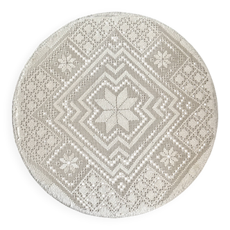 XL textile Plafond /ceiling lamp, swedish modern, crocheted