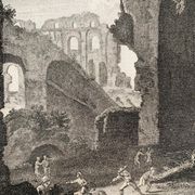 Pieter Van Laer, Les Enfants, gravure, XVIIIème siècle