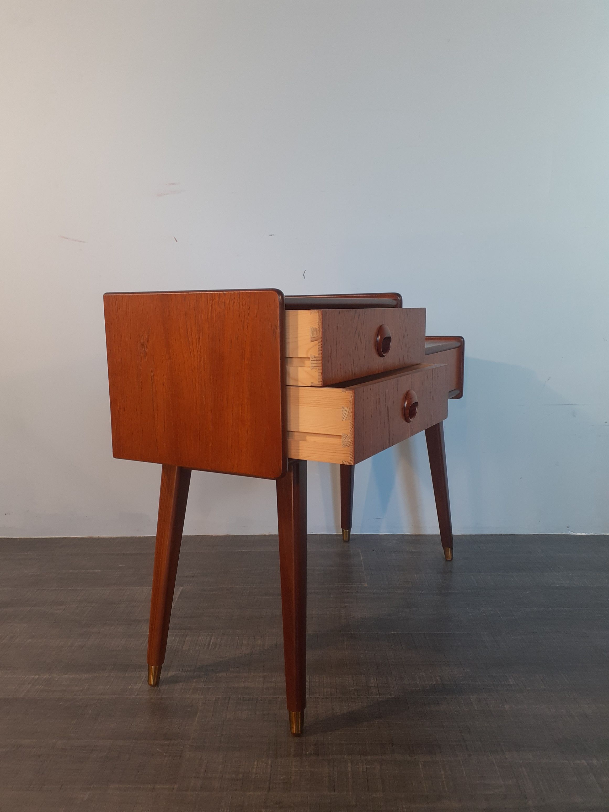 Teak Entrance Cabinet 3 Drawers By Talgø, Scandinavian Mid-Century 1960s