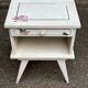 1960s white vintage bedside table