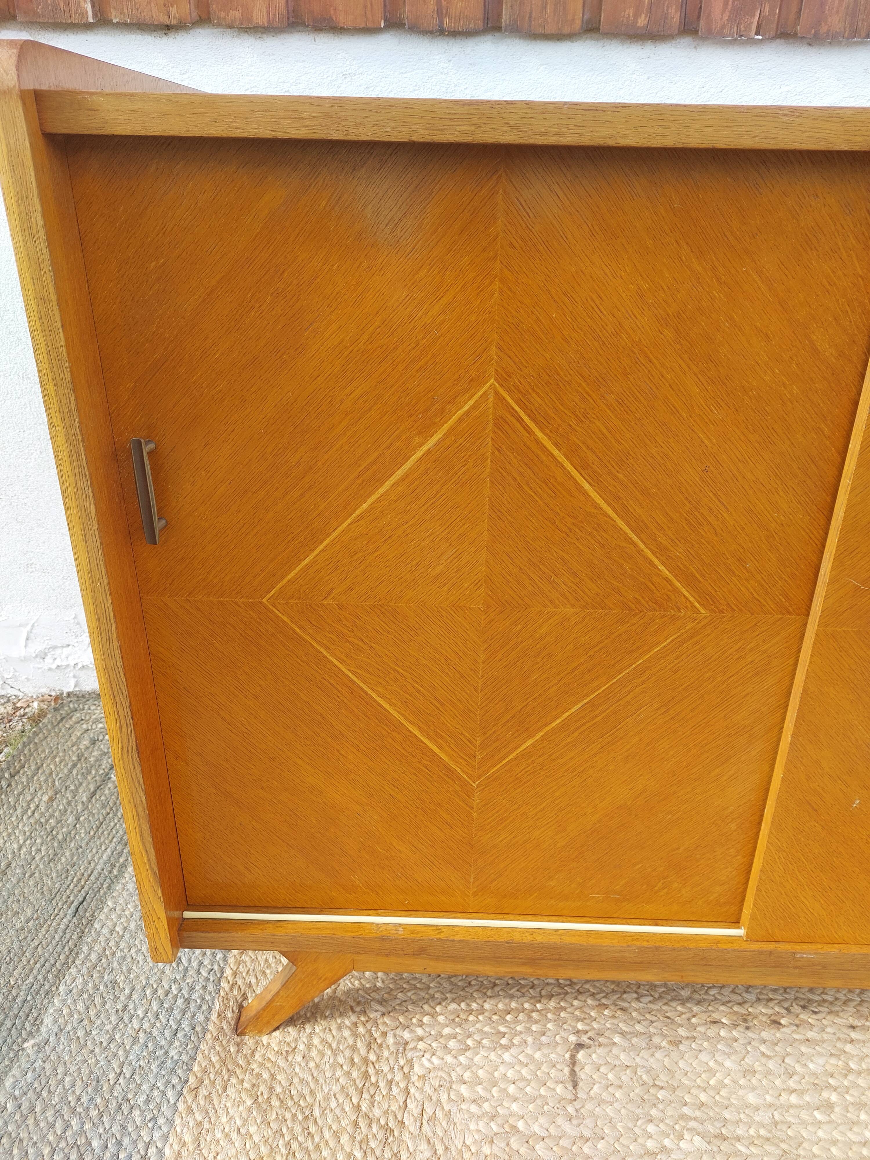 sideboard, buffet with sliding doors and splayed legs