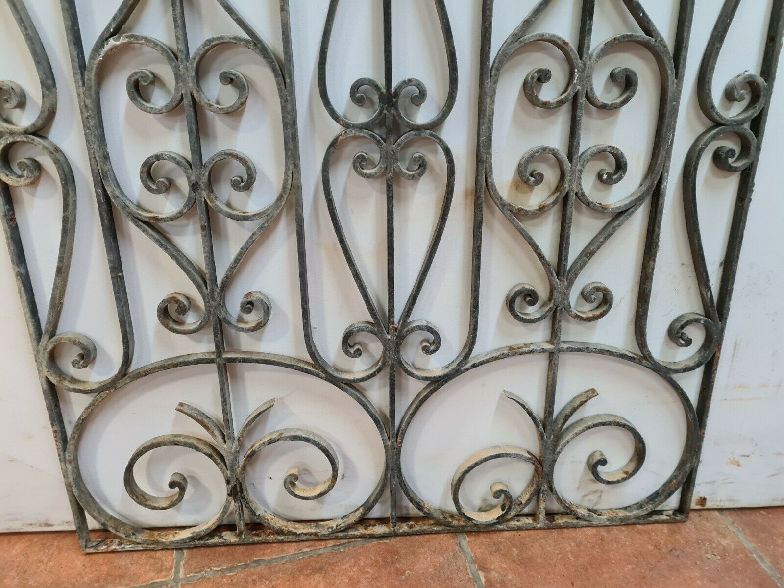 Wrought iron door grille