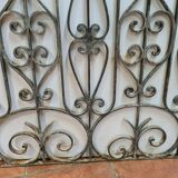 Wrought iron door grille