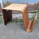 Vintage magazine rack coffee table 70/80